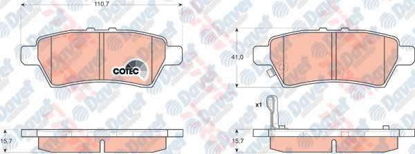 TRW GDB3405 Arka Fren Balatasi Patfinder 2.5dci 4×4 05>11 Navara 05>11